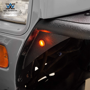 Guardabarros Delanteros Negros Modificados de Aluminio para Wrangler TJ 97-06, Piezas de Repuesto Todoterreno - Product Image 5
