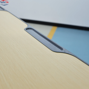 ชุดโต๊ะนักเรียนแบบปรับระดับความสูงได้พร้อม<span class=keywords><strong>เก้าอี้</strong></span>แบบสองที่นั่ง โครงเหล็ก สำหรับเฟอร์นิเจอร์ห้องเรียนระดับประถมและมัธยม - Product Image 4