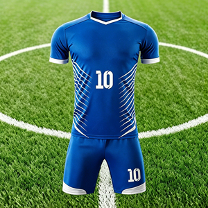 Fabricant de maillots de football personnalisés imprimés, 100% polyester, été automne, manches courtes, nom du joueur, motif américain - Product Image 1