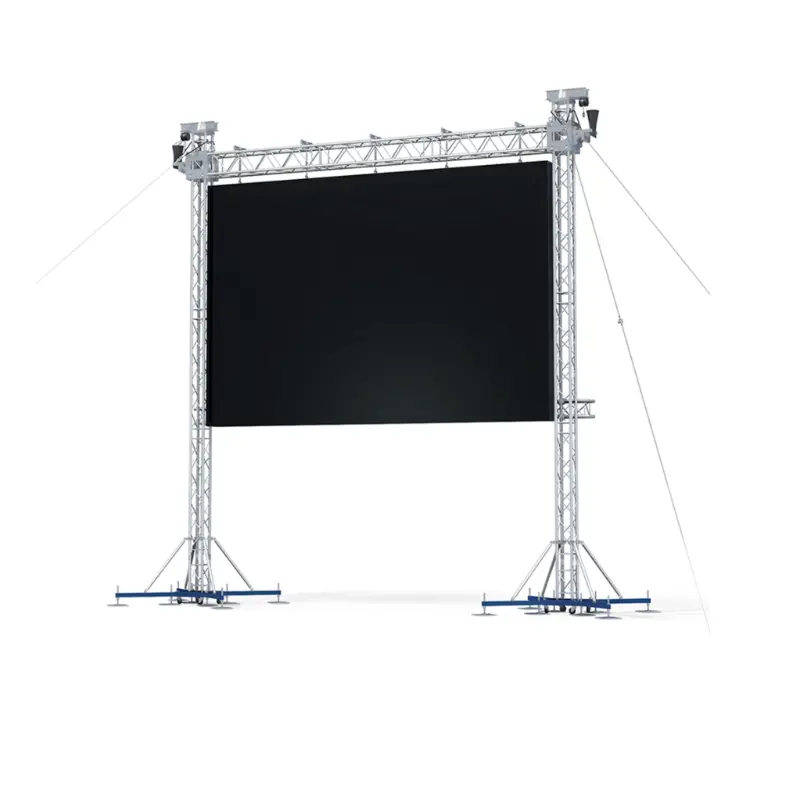 Sewa dalam ruangan pantalla LED untuk acara led latar belakang lampu panggung kecil-pitch led truss vide panta