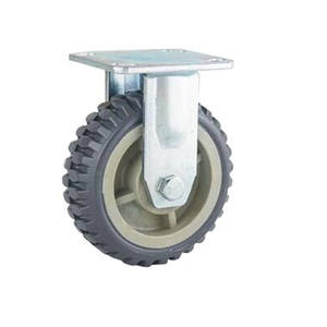 <span class=keywords><strong>Fourche</strong></span> métallique rigide de 5 à 4 pouces avec plaque pivotante, noyau gris, roues de tripoires <span class=keywords><strong>anti</strong></span>-glisse, pour <span class=keywords><strong>machine</strong></span> lourde et lourde, livraison gratuite - Product Image 2