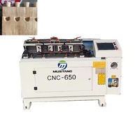 Machine à découper le bois semi-automatique à queue d'aronde CNC-650 Mustang homologuée CE, 3,7 kW, haute productivité