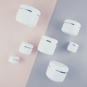 White Matte <b>Plastic</b> Cosmetic <b>Jars</b> Screw Top Cylinder Shape PP Material Empty Containers for Face Body Cream 20g 30g 50g - Product Image 4
