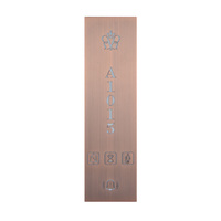 Prix d'usine Orbita, interrupteur tactile intelligent, panneau en verre, plaques d'immatriculation de porte d'hôtel à DEL