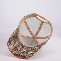 Gorra de béisbol de malla de 5 paneles con logotipo bordado personalizado al por mayor