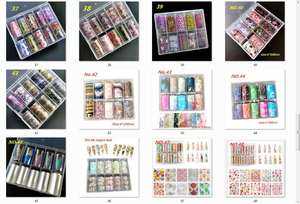 Calcomanía artística para uñas, lámina de aluminio para decoración artística de uñas, la más popular, nueva moda, 1 - Product Image 5