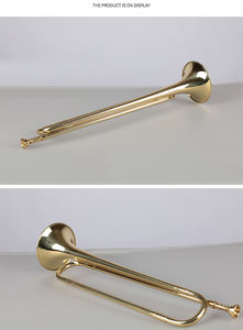 ทรัมเป็ต Starway ระดับมืออาชีพ เครื่องดนตรีทองเหลือง บีแฟลต เคลือบแล็กเกอร์สีทอง ทรัมเป็ต 3 โทน สำหรับผู้เริ่มต้น - Product Image 4