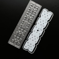Projecteur LED étanche IP65 TYPE-III-M 28 lentilles, 50-50 SMD, avec lentille acrylique