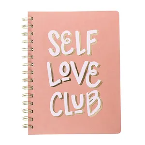 定制素食皮革螺旋自爱俱乐部杂志192内衬页面为女孩做笔记笔记本