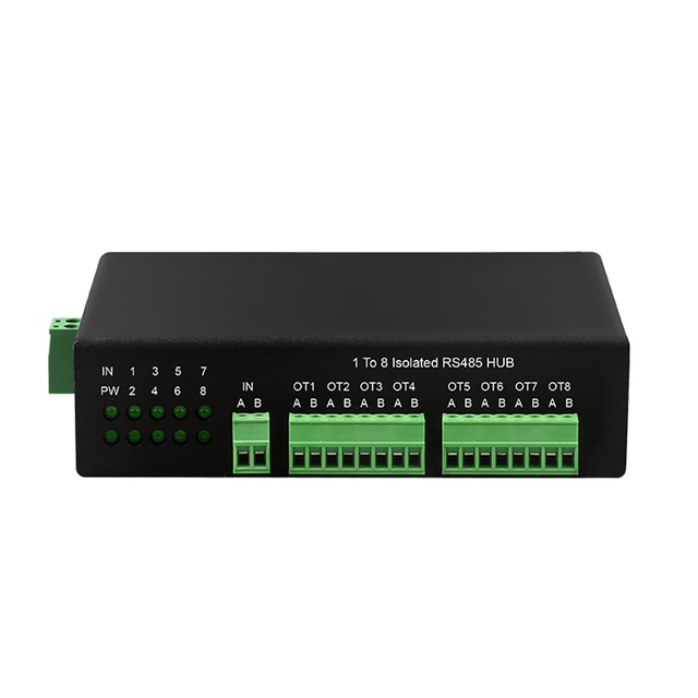 8-Channel RS485 Splitter 1 In 8 Out Industrial RS485 Hub