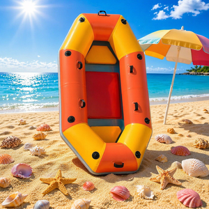 Kayak gonflable pliable en PVC de 0,9 mm, <span class=keywords><strong>bateau</strong></span> de sport stable de 2,4 m, <span class=keywords><strong>bateau</strong></span> à rames résistant à l'usure pour 2 personnes - Product Image 1