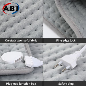 Cobertor Aquecido Elétrico <span class=keywords><strong>Dual</strong></span> <span class=keywords><strong>Control</strong></span> 9 Níveis Impermeável Instalação Portátil Lavável Almofada De Aquecimento para Home Office para o Inverno - Product Image 4