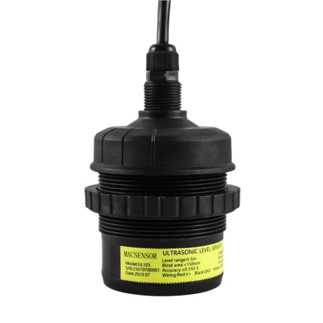 UL103 Non Contact Liquid Ultrasonic Water Tank Level Measurement Transmitter Meter Sensor with 0.5% Accuracy IP65 5~15M Range