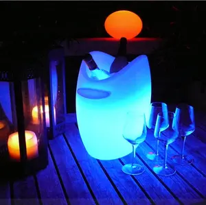 Venta caliente RGB Ice Bucket Wine Cooler Pot para eventos de fiesta