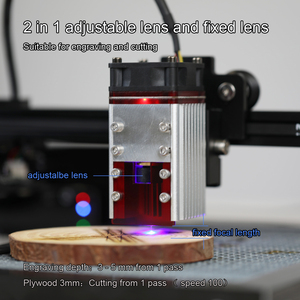 <span class=keywords><strong>Cabezal</strong></span> de módulo láser de <span class=keywords><strong>40W</strong></span>, 450nm, juego de módulo láser TTL azul para máquina de grabado láser, herramienta de corte de marcado de madera - Product Image 4
