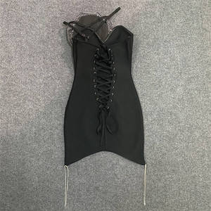 Vestido Midi Sexy de Satén para Mujer, sin Tirantes, con Flores en los Hombros, Transpirable, Elegante, con Tirantes Finos, Cintura Natural, Vestido de Fiesta - Product Image 2