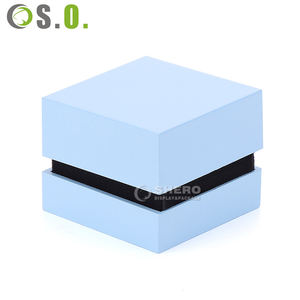 Wholesale Blue White Custom Premium Plastic LED light box Boxes for Necklace Bracelet <b>Ring</b> Earrings Boxes Jewelry Box - Product Image 5