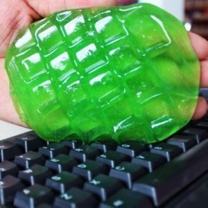 Gel de limpieza para teclado, forma cuadrada, material de PVC, para eliminar el polvo del teclado de la computadora - Product Image 1