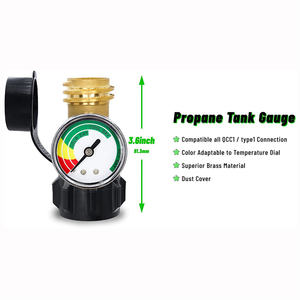 Indikator Level pengukur adaptor meteran katup <span class=keywords><strong>Gas</strong></span> propana panggang RV Amerika Utara berlapis nikel kuningan kualitas tinggi untuk Putar - Product Image 5
