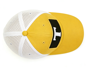 Gorra Trucker Personalizada <span class=keywords><strong>de</strong></span> 5 Paneles con Malla Perforada Cortada a Láser, Bicolor, Estilo Vintage, con Parche Bordado Personalizado, Venta al Por Mayor - Product Image 4