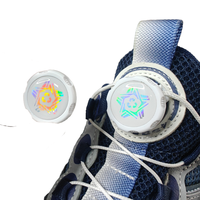 Lacets de chaussures de sport décontractés Polyester élastique plat à la mode avec lacet sans boucle imprimé rond