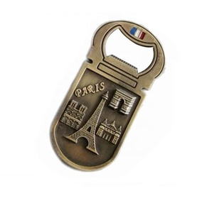 Porte-clés souvenir de Paris en métal personnalisé en usine avec votre design touristique pour le voyageur de la France Paris - Product Image 3