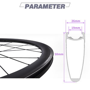 Jeu de roues de <span class=keywords><strong>vélo</strong></span> de route en fibre de carbone TOSEEK personnalisé en usine, 700c, profondeur 38/50/58mm, sans logo, pour freins à disque et V-brake, tubeless, léger, course - Product Image 6