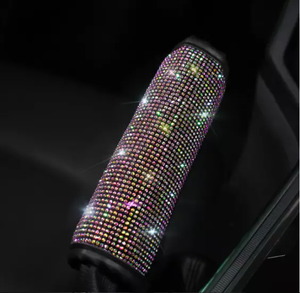 7 Uds. De diamantes de imitación brillantes, cubierta de cristal para cambio de marchas, Funda de cuero PU para <span class=keywords><strong>volante</strong></span> - Product Image 5