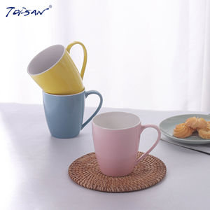 Tazze estetiche in ceramica con <span class=keywords><strong>tazza</strong></span> unica in tinta unita blu e bordeaux disponibile per Set da caffè per regalo e uso quotidiano - Product Image 3