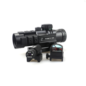 Lăng kính quang học Phạm vi 4x32 kết hợp với HD107 Red Dot Sight và jg5 màu xanh lá cây con trỏ laser Sight cho săn bắn ngoài trời thể thao - Product Image 5