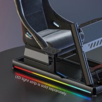 Cockpit de simulation de course en aluminium haut de gamme LRS08-BS01 avec siège, compatible Direct Drive, pour simulateur de course Logitech Fanatec Thrustmaster