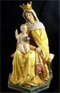 Statua in Poliresina/Resina della Madonna Romana della Montagna Statua da Tavolo in Resina di Carmel con Bambino, Figurina da 8 Pollici - Product Image 2