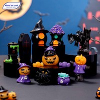 Adornos de Escritorio de Micro Paisajes para Halloween, Pascua y Decoración de Escritorio: Gorros para Cuentas, Momias, Calaveras, Conejos, Casas Mágicas y Fantasmas