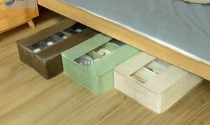 Multi-purpose Adjustable Divider Underbed Shoe Storage Organizer <b>Box</b>,washable Closet Storage <b>Box</b> - Product Image 3