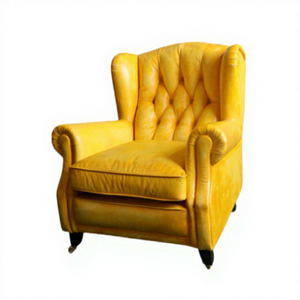 Sillón Chesterfield OEM <span class=keywords><strong>DOM</strong></span> <span class=keywords><strong>de</strong></span> Mediados <span class=keywords><strong>de</strong></span> Siglo, Cuero Genuino, Estilo Antiguo, Lujoso, para Sala <span class=keywords><strong>de</strong></span> Estar, Comedor, Plegable, para Dormitorio, Apartamento, Hotel - Product Image 3