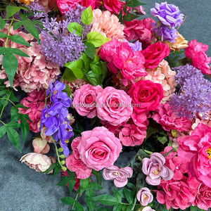 वादा कारखाने अनुकूलन योग्य गुलाबी लंबे फूल टेबल धावक शादी के अवसर-उपयुक्त क्रिसमस स्नातक माँ दिवस - Product Image 3