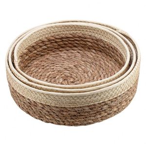 Wickers dệt lưu trữ giỏ wicker mở phía trước bin với xử lý trứng thu thập Giỏ đựng thức ăn nhãn 2024 nhỏ gọn giặt - Product Image 6