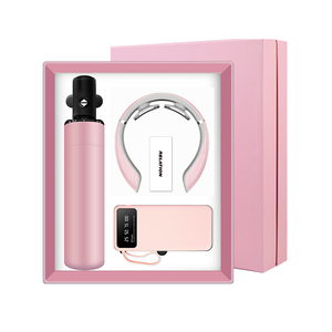 Set de Regalo Corporativo de Lujo para Clientes: Termo 3 en 1, Masajeador de Cuello, Banco de Energía con Soporte para Teléfono - Product Image 1