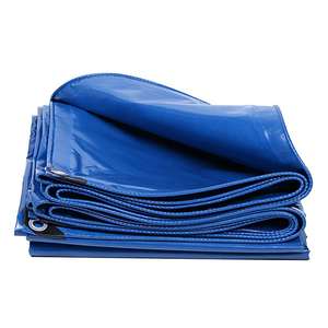 Blaue, strapazierfähige, wasserdichte, feuerhemmende PVC-Vinyl-beschichtete Plane für LKW-Abdeckung - Product Image 2