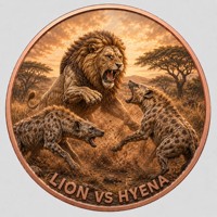 Pièce de monnaie en cuivre pur 999 de 1 oz, Série Animaux de la Savane Africaine : Domination de la Prairie, Édition UV en relief coloré, Pièce de monnaie en cuivre