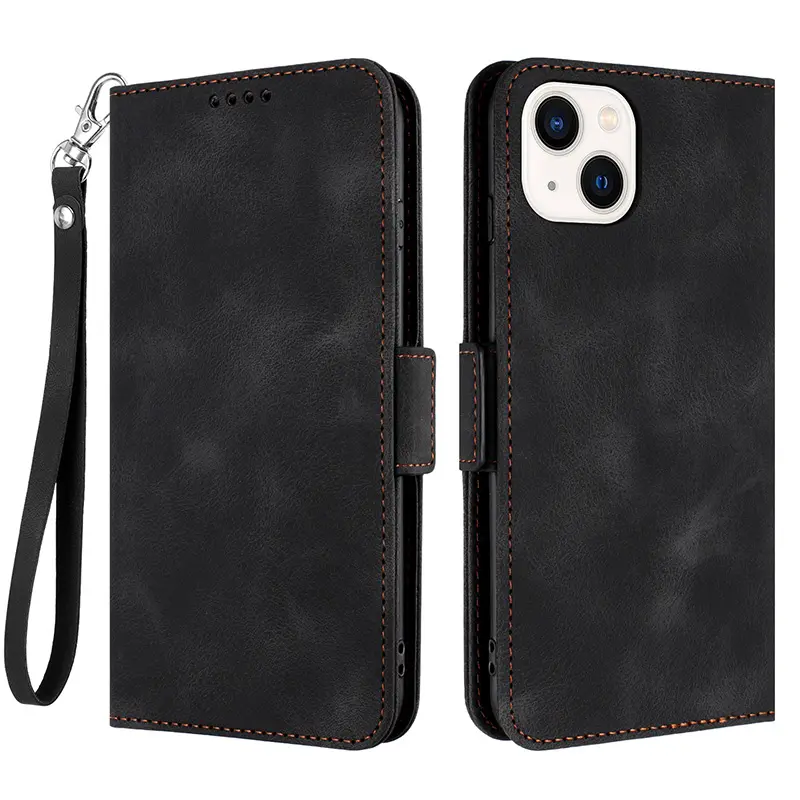 2023 New Designer Flip for iPhone 13 Mini Leather Phone Case