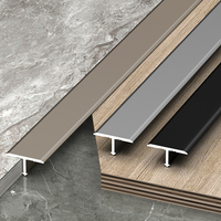 Profilé d'extrusion en aluminium de style design industriel de haute qualité en forme de T pour bordure de carrelage, moulure, pliage, découpe et décorations