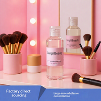 Nettoyant en gros pour houppettes et pinceaux de maquillage 100ml, en solution nettoyante, emballé pour le nettoyage des outils de maquillage