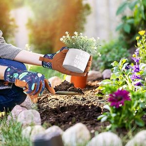 Phụ nữ chống thấm nước chống đâm thủng tăng làm vườn găng tay làm cỏ, đào, trồng, cào và cắt tỉa - Product Image 5