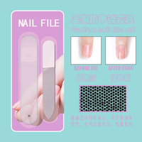 Mini lime à ongles personnalisée Loge Boomerang Lime à ongles en gel Logo personnalisé Lime à ongles