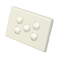 Interrupteurs standard australiens OEM/ODM approuvés SAA, 1 interrupteur 2 voies 16A Slimline 250V, interrupteur d'éclairage standard australien