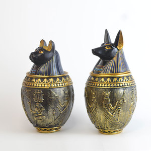 <strong>Egyptian</strong> Style Modern Handmade Luxury Cat Tank Pet <strong>Urn</strong> for Cats &amp; Dogs Memorial Decorative Ashes Storage - Product Image 5