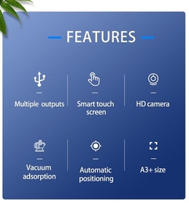 Yinghe Máy vẽ phẳng 5035 mô hình mới Máy cắt Vinyl Máy cắt đường viền phẳng mini hai lưỡi - Product Image 6