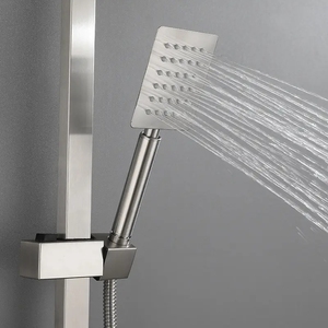 Ensemble de <span class=keywords><strong>colonne</strong></span> de douche extérieure en acier inoxydable 304 brossé ensemble de douche extérieure portable de jardin autoportant ensemble de douche froide unique - Product Image 5