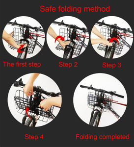 Cesta Delantera Plegable para <span class=keywords><strong>Bicicleta</strong></span> con Bolsa Interior Extraíble de Liberación Rápida - Product Image 6